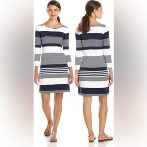Lilly Pulitzer Marlowe dress in True Navy Coconut Stripe size XL or 16-18